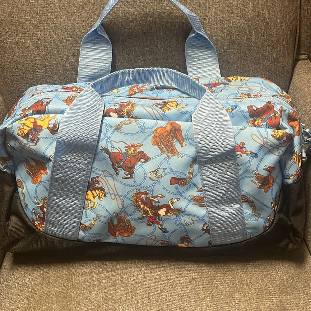 Wildkin Overnight Duffel Bag- Cowboy Bucking Bronco